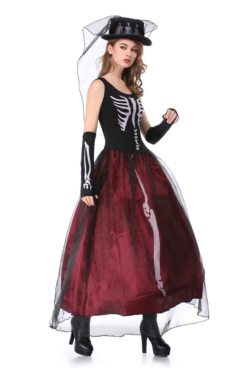 F1846 skeleton costume women